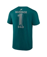 Fanatics Men's Midnight Green Philadelphia Eagles Big Tall Number One Dad T-Shirt