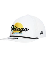 New Era Men's White Chicago White Sox Paradise Golfer Adjustable Hat