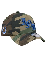 New Era Men's Camo Indianapolis Colts Mystic Camo A-Frame 9FORTY Adjustable Hat