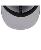 New Era Men's Black Colorado Rockies Overlap 59FIFTY Fitted Hat