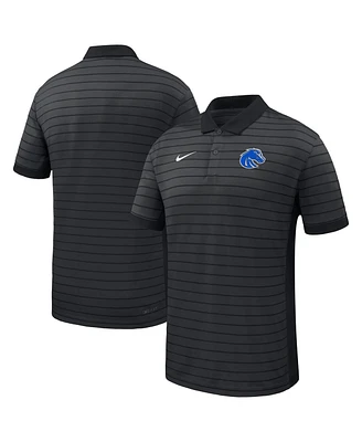 Nike Men's Black Boise State Broncos 2025 Early Season Coaches Sideline Victory Stripe Performance Polo Shirt
