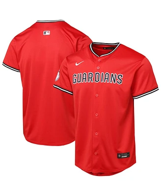 Nike Big Boys and Girls Red Cleveland Guardians Alternate 2 Limited Jersey