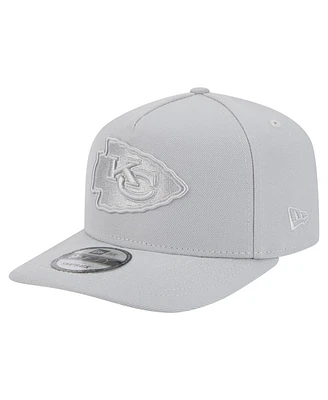 New Era Men's Gray Kansas City Chiefs Color Pack 9FIFTY Snapback Hat
