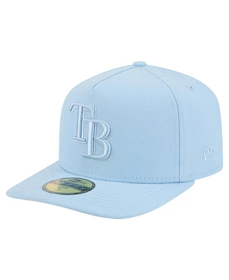 New Era Men's Light Blue Tampa Bay Rays Color Pack A-Frame 59FIFTY Fitted Hat
