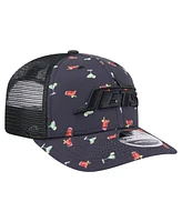 New Era Men's Navy/Black New York Jets Adventure Drinks Pattern 9SEVENTY Stretch-Snap Hat