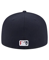 New Era Men's White/Navy Indianapolis Indians Authentic Collection 59FIFTY Fitted Hat