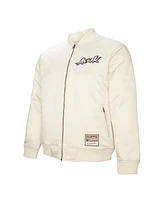 Mitchell & Ness Men's  Cream 2000 Nba All-Star Game Full-Zip Satin Jacket