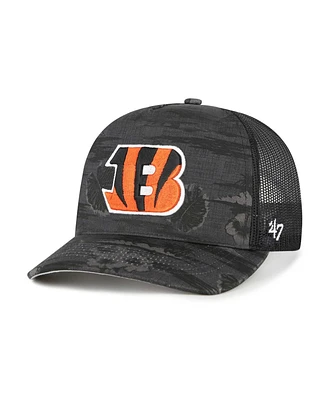 '47 Brand Men's Black Cincinnati Bengals Fiji Trucker Adjustable Hat