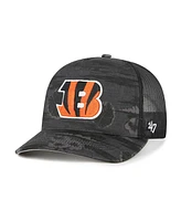 '47 Brand Men's Black Cincinnati Bengals Fiji Trucker Adjustable Hat