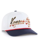 '47 Brand Men's White Kansas City Royals Patriotic Overhand Hitch Adjustable Hat