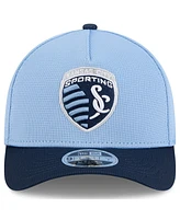 New Era Men's Light Blue Sporting Kansas City 2025 Jersey Hook 9FORTY M-Crown Adjustable Hat