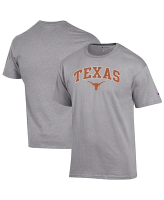 Champion Men's Heather Gray Texas Longhorns Arch Over Logo T-Shirt