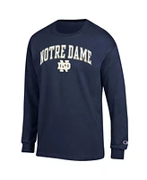 Champion Men's Navy Notre Dame Fighting Irish Arch Over Logo Long Sleeve T-Shirt