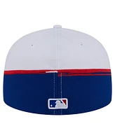 New Era Men's Royal/White Chicago Cubs Paint Stroke 59FIFTY Fitted Hat