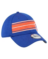 New Era Men's Royal Denver Broncos Stripes 39THIRTY Flex Hat