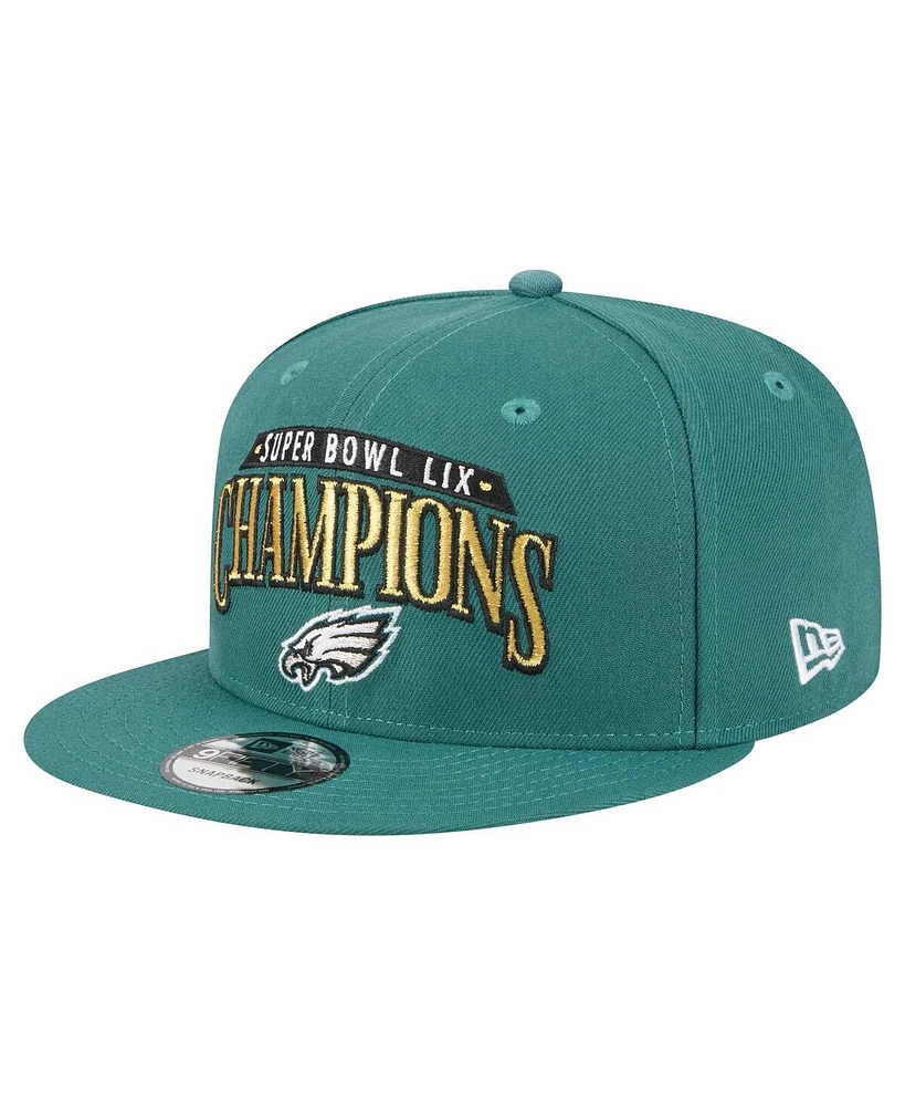 New Era Men's Midnight Green Philadelphia Eagles Super Bowl Lix Champions 9FIFTY Snapback Hat