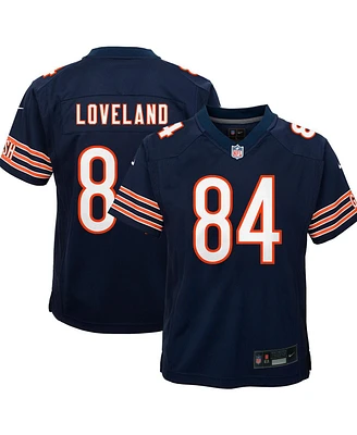 Nike Big Boys and Girls Colston Loveland Navy Chicago Bears Team Game Jersey