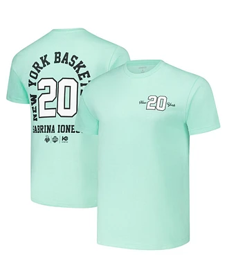 Kur8ted Men's and Women's Sabrina Ionescu Mint New York Liberty Player Id Arch T-Shirt