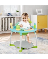 Costway 5-in-1 Baby Activity Center with Rotating Seat Removable Toys Lights & Music