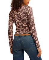 Free People Women's Printed Tilly Long Sleeve Shirt