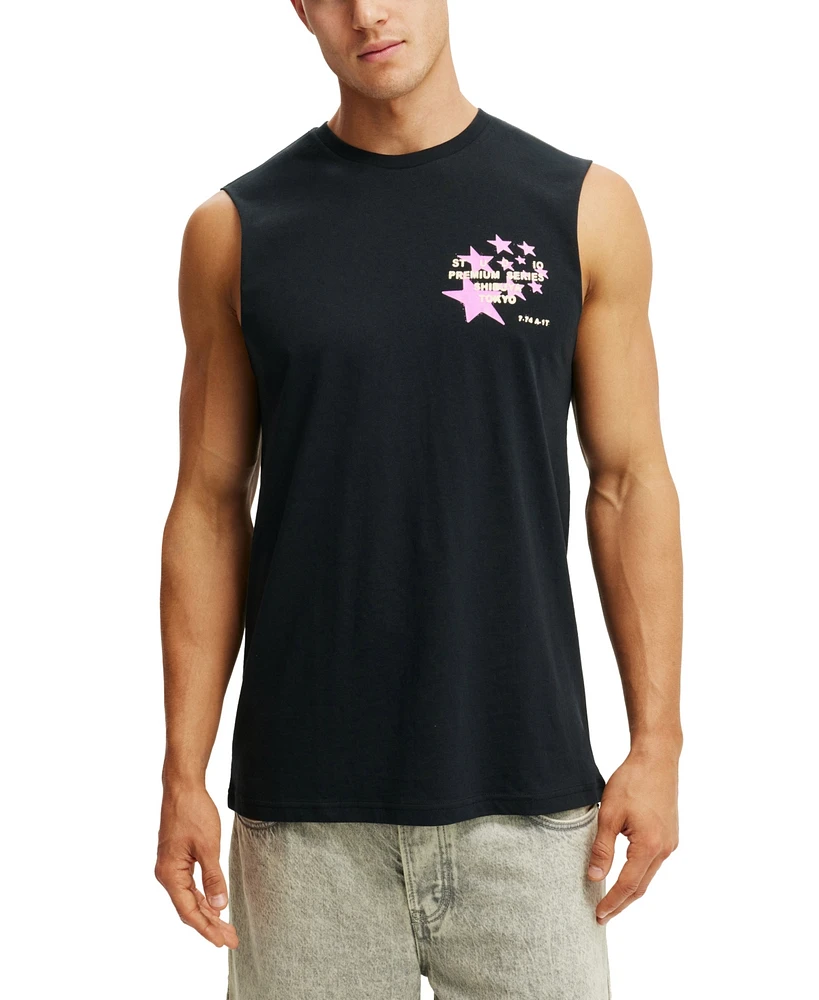 Cotton On Men's Graphic Muscle Tank Top