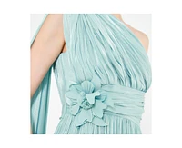 Amri Women's One Shoulder Floral Detail Ruched Gown