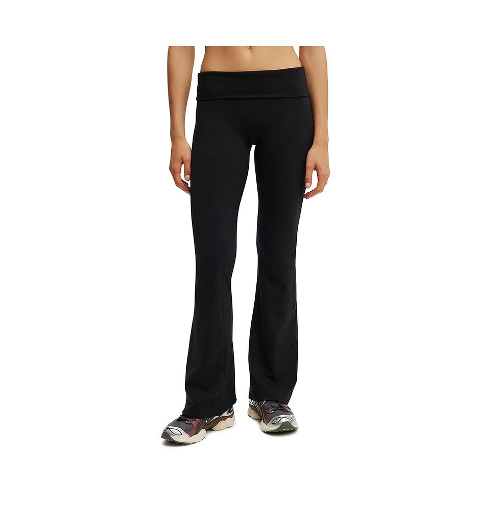 Cotton On Women's Active Ultra Soft Roll Over Flare