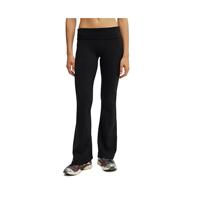 Cotton On Women's Active Ultra Soft Roll Over Flare
