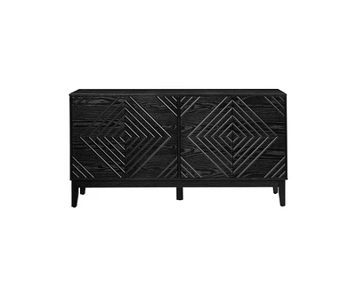 Casainc 60.5" Cabinet with Storage Adjustable Shelves