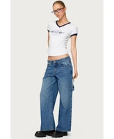 Edikted Women's Carpenter Low Rise Jeans