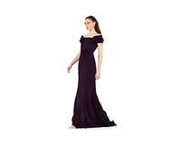 Amri Women's Off-The-Shoulder Mermaid Gown Crepe