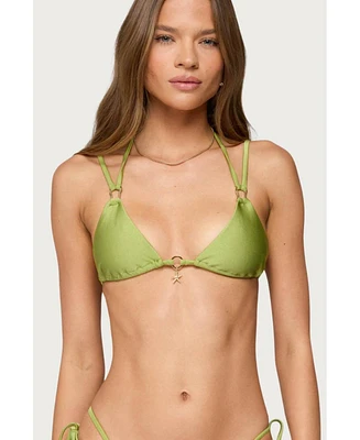 Edikted Women's Neve Triangle Bikini Top