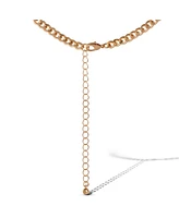Jessica Simpson Western Charm Necklace in Gold-Tone with Turquoise Accent
