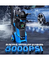 5000 Psi 2.8 Gpm Cold Water Smart Touch Electric Pressure Washer with Soap Bottle and 4 Quick-Connect Nozzles