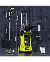 Sugift 5000 Psi 3.5 Gpm Cold Water Electric Pressure Washer with 5 Quick-Connect Nozzles and Foam Cannon