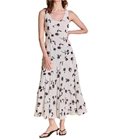 endless rose Women's Floral Print Chiffon Maxi Dress