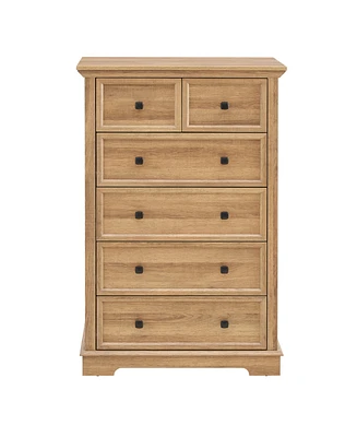 Casainc Tall Bathroom Cabinet Closet Organizers Storage Clothes with 6 Drawers