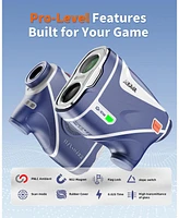 Aofar Gx-10W Golf Rangefinder with Exclusive Auto Red Display Adjustment, Max N52 Magnet for Absorbing Anywhere, Independent Slope Switch Button with