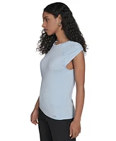 Calvin Klein Women's Crewneck Ruched-Sleeve Top