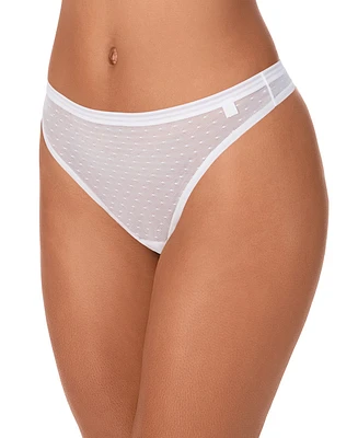 Dkny Women's Point D'Esprit Thong Underwear DK8651