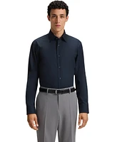 Boss by Hugo Men's Stretch Poplin Regular-Fit Dress Shirt