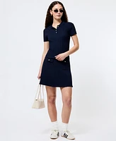 French Connection Women's Ribbed Knit Polo Shirt