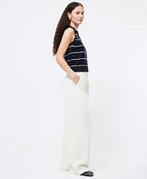 French Connection Women's Sloane Collared Sleeveless Top
