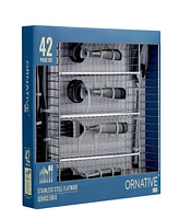 Ornative Kaede 42-Pc. Flatware Set with Wire Caddy, Service for 8