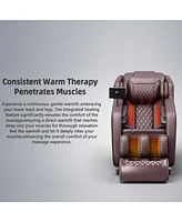 Zero Gravity Massage Chair with Hip Heating, Foot Massage & Full Airbag Coverage, Perfect for Home or Office