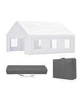 Mondawe 20x20FT Heavy Duty Party Tent - Waterproof Wedding Canopy with Removable Walls