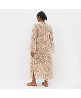 City Chic Plus Gigi Print Maxi Dress