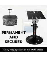 5 Core Speaker Wall Mounts 2 Pack • Rotatable Angle • Universal Large Bookshelf Mounting Bracket Wst 01 Pair