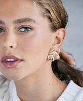 brook & york Gold Plated Serena Stud Earrings