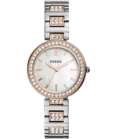 Fossil Women's Karli Three-Hand Two-Tone Stainless Steel Watch, 32mm
